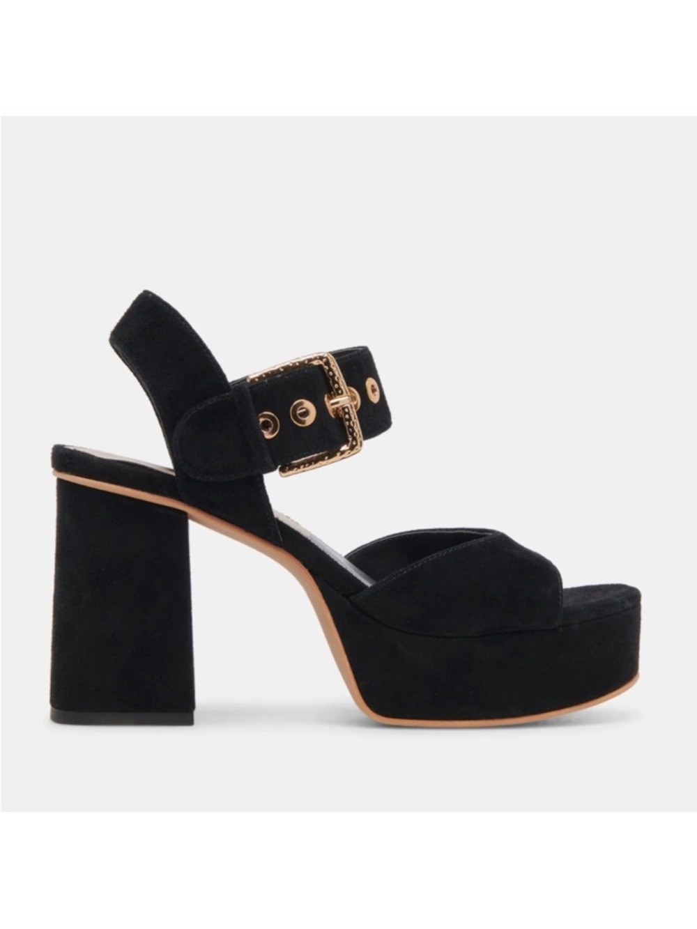 Dolce Vita Bobby Leather suede Sandal black onyx - Picture 2 of 8